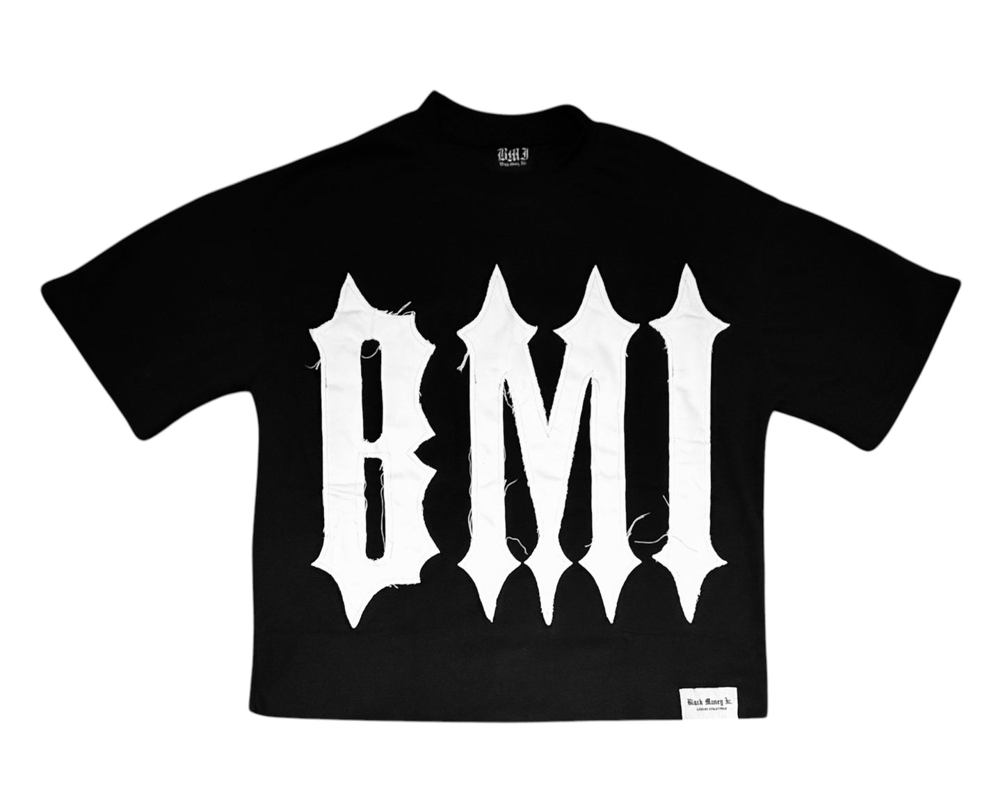 BMI Original Cropped Black Tee