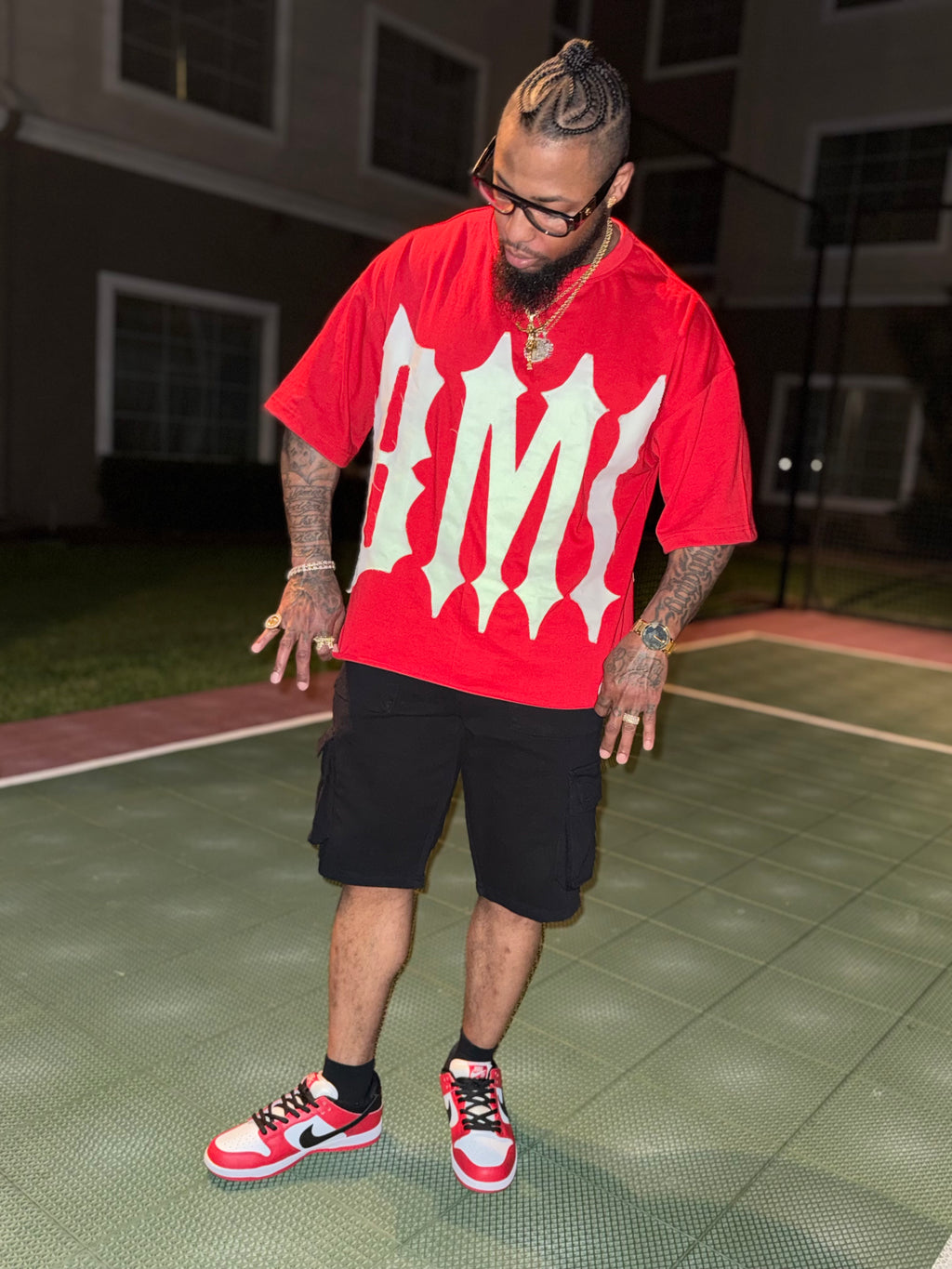 BMI Original Cropped T-Shirt - Red
